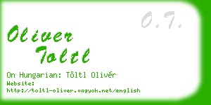 oliver toltl business card